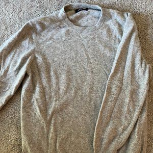 MEN'S NAADAM XL GREY CASHMERE SWEATER